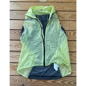 Castelli Cycling Vest Size Medium Women’s Yellow Gray Full Zip